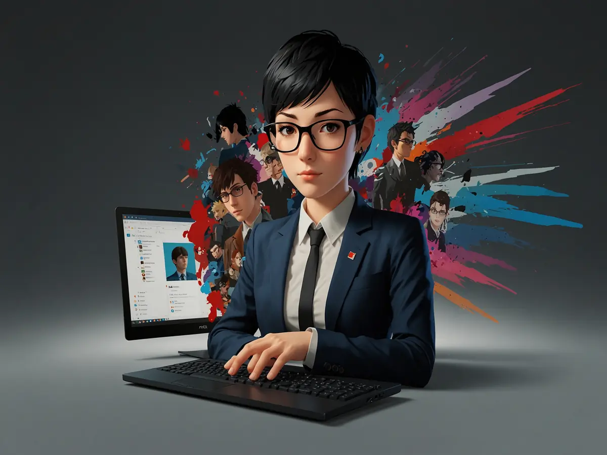 persona stanca davanti al pc