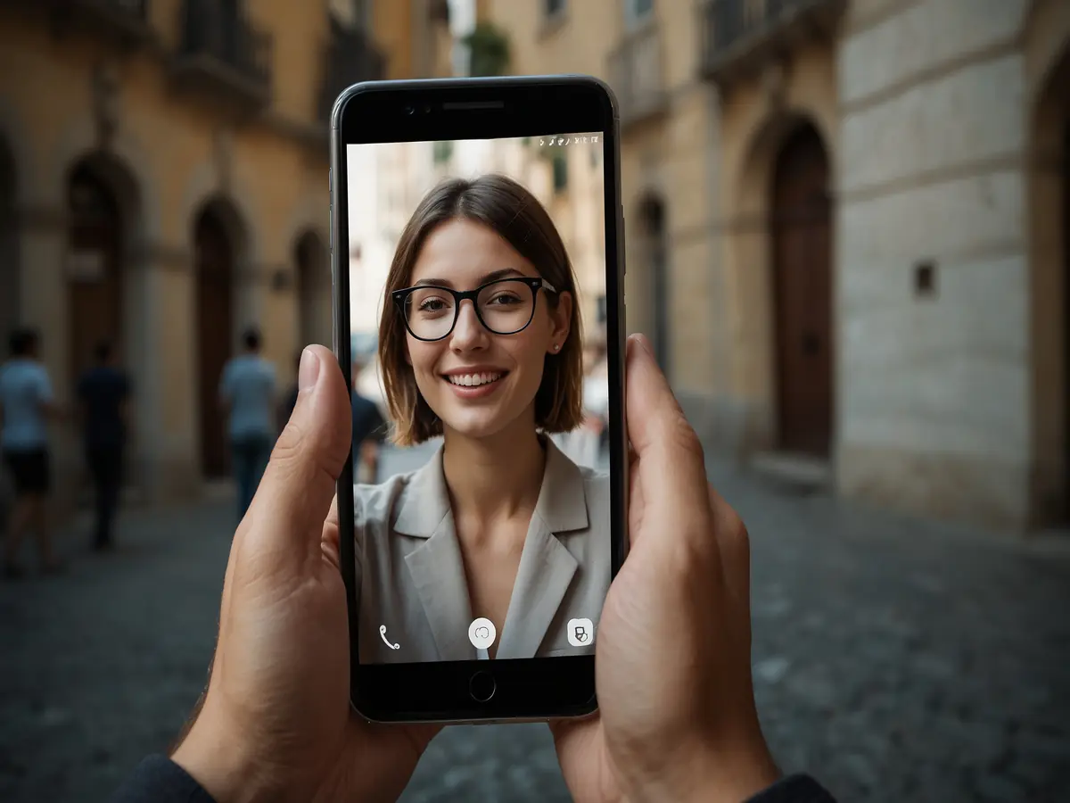 persona che utilizza uno smartphone 